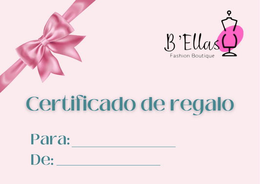 Certificado de Regalo